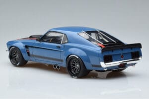 Ford Mustang Boss Cobra Ruffian Cars Kék GT Spirit 1:18 GT426 Gyanta – 5. kép a 6-ből