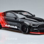Ford Mustang S550 LB Works Liberty Walk Advan GT Spirit 1:18 KJ035 Gyanta - image 4 of 6