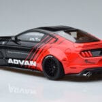 Ford Mustang S550 LB Works Liberty Walk Advan GT Spirit 1:18 KJ035 Gyanta - image 5 of 6