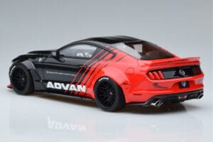 Ford Mustang S550 LB Works Liberty Walk Advan GT Spirit 1:18 KJ035 Gyanta – 5. kép a 6-ből
