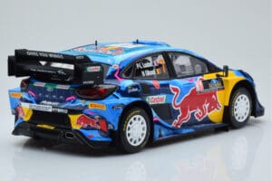 Ford Puma Rally1 WRC #7 P-L. Loubet / N. Gilsoul Rally Sweden 2023 IXO 1:18 18RMC154B Fém – 2. kép a 6-ből