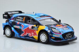 Ford Puma Rally1 WRC #8 O. Tanak / M. Jarveoja Winner Rally Sweden 2023 IXO 1:18 18RMC154A Fém – 4. kép a 6-ből