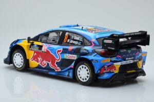 Ford Puma Rally1 WRC #8 O. Tanak / M. Jarveoja Winner Rally Sweden 2023 IXO 1:18 18RMC154A Fém – 5. kép a 6-ből