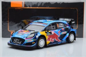 Ford Puma Rally1 WRC #8 O. Tanak / M. Jarveoja Winner Rally Sweden 2023 IXO 1:18 18RMC154A Fém – 6. kép a 6-ből