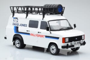Ford Transit Mk2 Van Team David Jones Rally Assistance IXO 1:18 18RMC033XE Fém – 4. kép a 6-ből