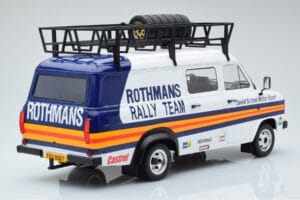 Ford Transit Mk2 Van Team Rothmans Rally Assistance IXO 1:18 18RMC057XE Fém – 2. kép a 6-ből
