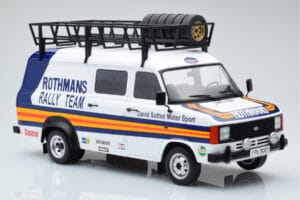 Ford Transit Mk2 Van Team Rothmans Rally Assistance IXO 1:18 18RMC057XE Fém – 4. kép a 6-ből