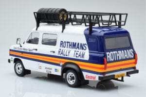 Ford Transit Mk2 Van Team Rothmans Rally Assistance IXO 1:18 18RMC057XE Fém – 5. kép a 6-ből