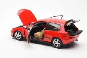 Honda Civic EG6 VTEC Piros LCD 1:18 LCD18018-RE Fém – 8. kép a 11-ből