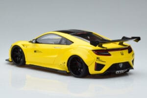 Honda NSX NC1 LB Works Liberty Walk Sárga GT Spirit 1:18 KJ034 Gyanta – 5. kép a 6-ből