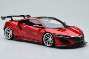 Honda NSX NC1 Liberty Walk Candy Piros GT Spirit 1:18 GT245 Fém – 4. kép a 6-ből