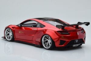 Honda NSX NC1 Liberty Walk Candy Piros GT Spirit 1:18 GT245 Fém – 5. kép a 6-ből