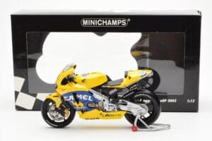 Honda RC211V Pramac Pons #3 M. Biaggi MotoGP 2003 Minichamps 1:12 122037103 Fém – 4. kép a 4-ből