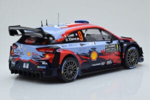 Hyundai i20 Coupe WRC #9 S. Loeb / I. Galmiche Rally Monte Carlo 2020 IXO 1:18 18RMC067B Fém – 2. kép a 6-ből