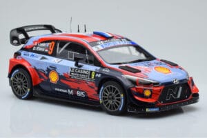 Hyundai i20 Coupe WRC #9 S. Loeb / I. Galmiche Rally Monte Carlo 2020 IXO 1:18 18RMC067B Fém – 4. kép a 6-ből