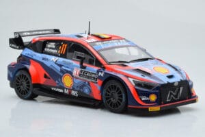 Hyundai i20 N Rally1 #11 T. Neuville / M. Wydaeghe Rally Monte Carlo 2022 IXO 1:18 18RMC112 Fém – 4. kép a 6-ből