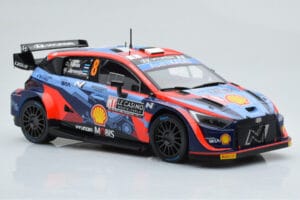 Hyundai i20 N Rally1 #8 O. Tanak / M. Jarveoja Rally Monte Carlo 2022 IXO 1:18 18RMC113 Fém – 4. kép a 6-ből
