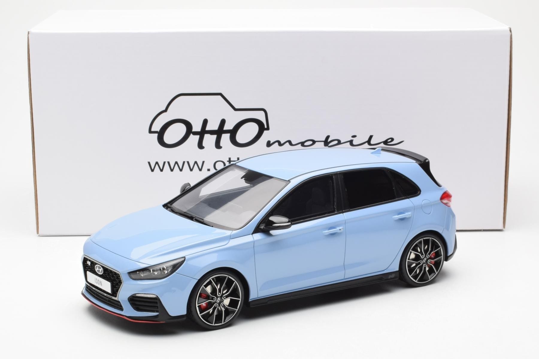 Hyundai i30 N Világoskék Otto 1:18 OT425 Gyanta – 6. kép a 6-ből