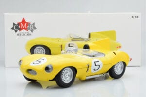 Jaguar D-Type #5 Ecurie Nationale Belge 24 Hours of Le Mans 1956 CMR 1:18 CMR143 Fém – 6. kép a 6-ből