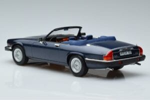 Jaguar XJS V12 Kabrió Kék Metál Limitált Kiadás Norev 1:18 182636 Fém – 5. kép a 6-ből
