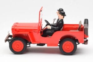 Jeep Willys Tintin 2 Figura UT Models 1:18 180150000 Fém – 3. kép a 6-ből