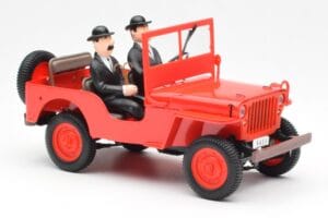 Jeep Willys Tintin 2 Figura UT Models 1:18 180150000 Fém – 4. kép a 6-ből