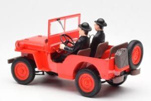 Jeep Willys Tintin 2 Figura UT Models 1:18 180150000 Fém – 5. kép a 6-ből