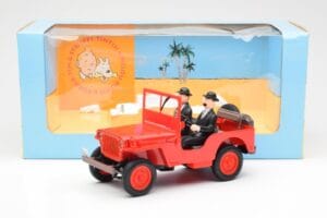 Jeep Willys Tintin 2 Figura UT Models 1:18 180150000 Fém – 6. kép a 6-ből