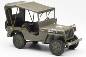 Jeep Willys Ponyvával UT Models 1:18 180149002 Fém – 4. kép a 6-ből