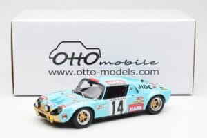 Jide 1600S Gr.4 #14 J. Ragnotti / Jaubert Criterium des Cevennes 1972 Otto 1:18 OT287 Gyanta – 6. kép a 6-ből