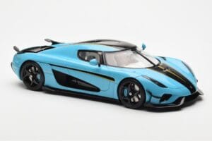 Koenigsegg Regera Baby Kék GT Spirit 1:18 GT881 Gyanta – 4. kép a 6-ből