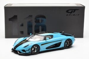 Koenigsegg Regera Baby Kék GT Spirit 1:18 GT881 Gyanta – 6. kép a 6-ből