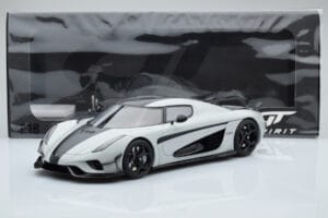 Koenigsegg Regera Szürke Asia Exclusive GT Spirit 1:18 CLDC026 Gyanta – 5. kép a 5-ből