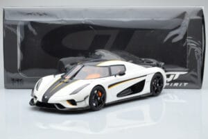 Koenigsegg Regera Fehér GT Spirit 1:18 GT391 Gyanta – 5. kép a 5-ből
