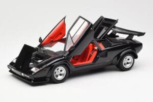 Lamborghini Countach LP 5000 Quattrovalvole Fekete Kyosho 1:18 08320BK Fém – 2. kép a 8-ből