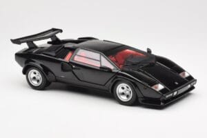 Lamborghini Countach LP 5000 Quattrovalvole Fekete Kyosho 1:18 08320BK Fém – 6. kép a 8-ből