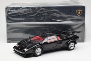 Lamborghini Countach LP 5000 Quattrovalvole Fekete Kyosho 1:18 08320BK Fém – 8. kép a 8-ből