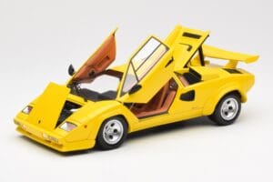 Lamborghini Countach LP 5000 Quattrovalvole Sárga Kyosho 1:18 08320Y Fém – 2. kép a 8-ből