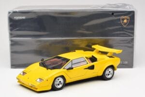 Lamborghini Countach LP 5000 Quattrovalvole Sárga Kyosho 1:18 08320Y Fém – 8. kép a 8-ből