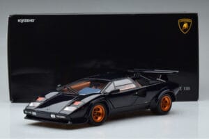 Lamborghini Countach LP500S Walter Wolf Sötétkék Kyosho 1:18 08320D Fém – 11. kép a 11-ből
