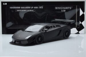 Lamborghini Gallardo LP600+ GT3 Matt Fekete Minichamps 1:18 151111100 Fém – 6. kép a 6-ből