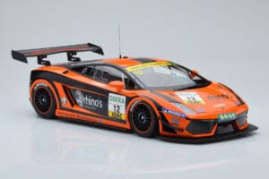 Lamborghini Gallardo LP600+ GT3 Rhinos Leipert Motorsport #12 A. Petrishin / D. Leiper ADAC GT Masters 2011 Minichamps 1:18 1 – 4. kép a 6-ből