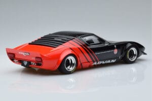 Lamborghini Miura LB Works Liberty Walk Advan GT Spirit 1:18 KJ033 Gyanta – 2. kép a 6-ből
