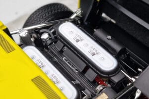 Lamborghini Miura SV Sárga Kyosho 1:18 08317Y Fém – 9. kép a 11-ből
