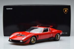 Lamborghini Miura SVR Piros Kyosho 1:18 08319RBK Fém – 9. kép a 9-ből