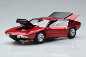 Lamborghini Urraco P250 Piros Kyosho 1:18 08446R Fém – 2. kép a 10-ből