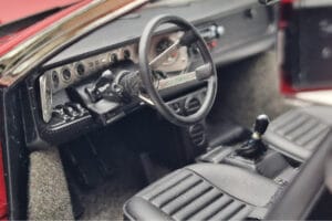 Lamborghini Urraco P250 Piros Kyosho 1:18 08446R Fém – 8. kép a 10-ből