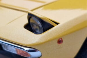 Lamborghini Urraco Sárga Kyosho 1:18 08446GY Fém – 8. kép a 10-ből