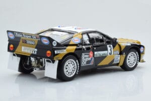 Lancia 037 ESSO #3 F. Tabaton Rally Targa Florio 1985 Kyosho 1:18 08306H Fém – 4. kép a 8-ből