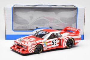 Lancia Beta Montecarlo Gr.5 #53 R. Patrese / E. Cheever 6 Hours of Silverstone 1980 MCG 1:18 MCG18814R Fém – 6. kép a 6-ből